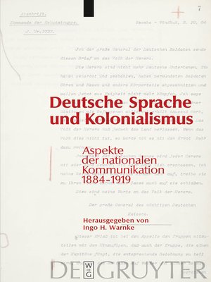 cover image of Deutsche Sprache und Kolonialismus